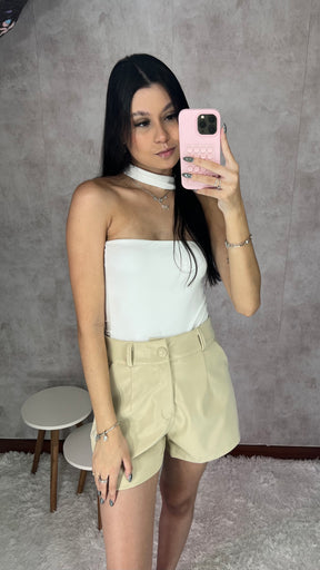 Short de couro