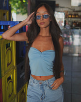 Cropped azul bb