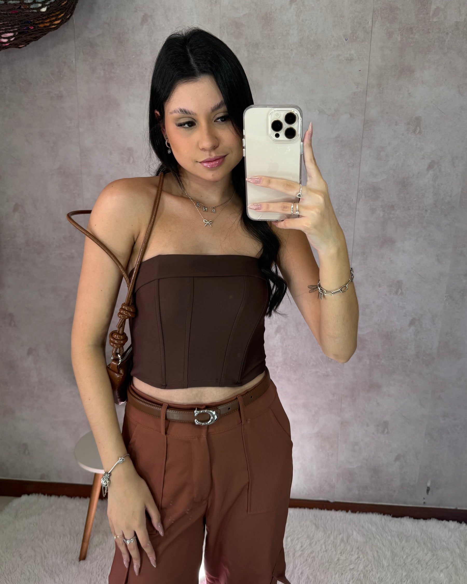 Corset marrom
